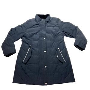 Arctic Expedition Down Black Parka Coat Women Large Designed in Canada